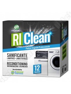 RIClean - Sanificante per lavatrici e lavastoviglie 12 buste da 50 grammi