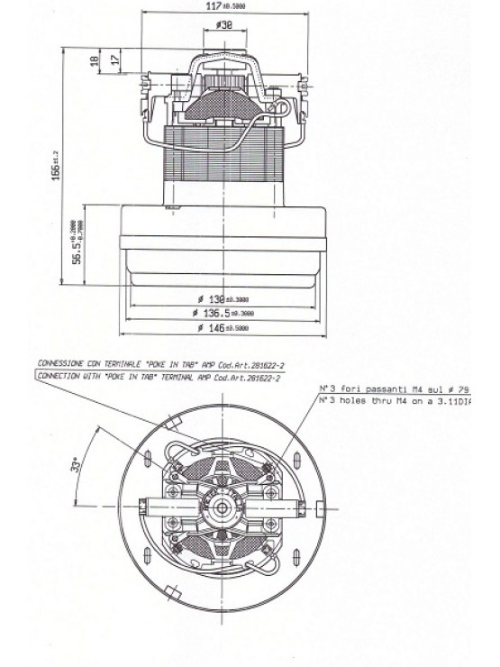 Motore Universal Alfatec pacco 38 D.146