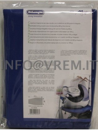 De Longhi - Confezione Copri-Asse Da Stiro Blue 115X60 