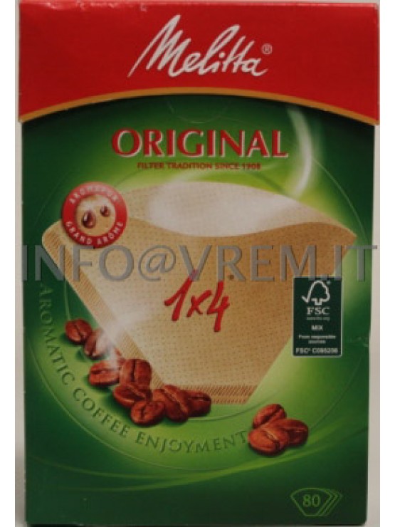 Confezione 80 Filtri Drip 1X4 Aromapor