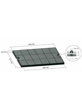 Filtro Carbone Faber 27X44,5 Cm