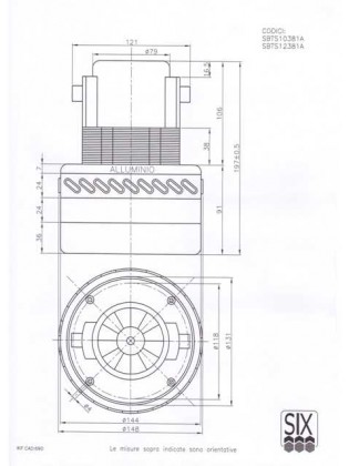 Motore 1200W pacco 38 D.146